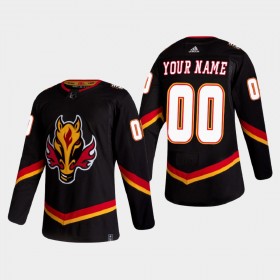 Calgary Flames Custom 2020-21 Reverse Retro Authentic Shirt - Mannen